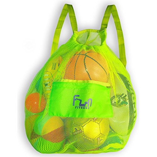 Bolsa Deportiva De Malla, Mochila Grande Pelota De Fút...