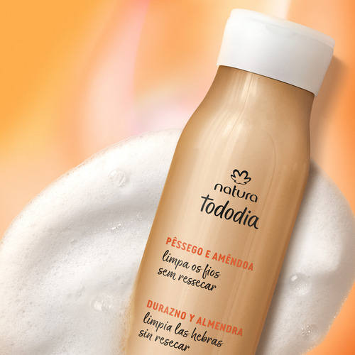 Shampoo Nutritivo Tododia Pêssego E Amêndoa 300 Ml Natura