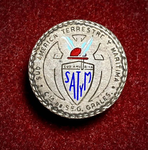 Antiguo Pin Satym Sud América Terrestre Y Marítima Legión