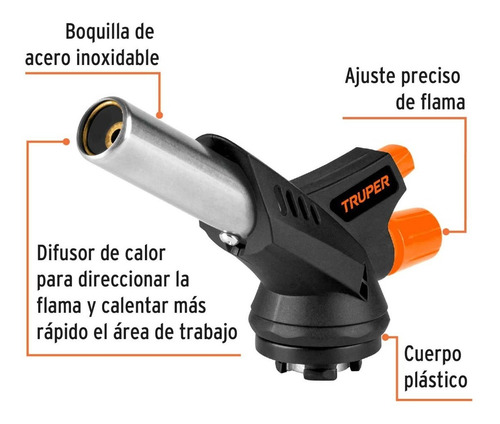 Boquilla Soplete Para Soldar Plomeria Para Latas 1/4 Vuelta