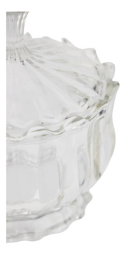 Bomboniere Vidro Com Tampa 16,5×11 Cm Lhermitage