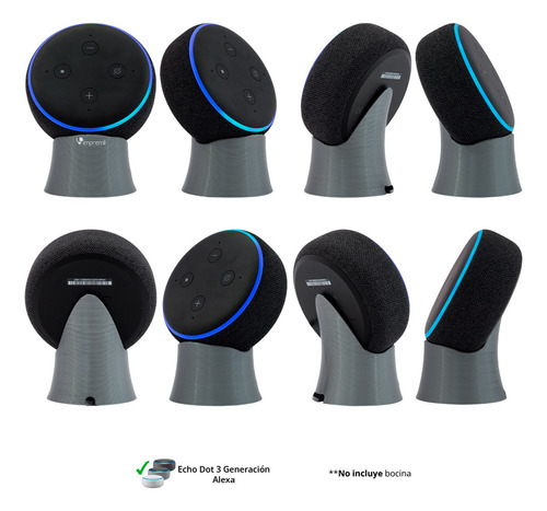 Para Alexa Echo Dot 3g Tipo Pedestal Impremli Color Gris oscuro