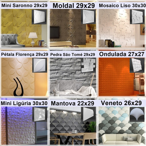 Formas Abs Pra Placas Gesso 3d Cimento Plástico Kit Fdg Ofer