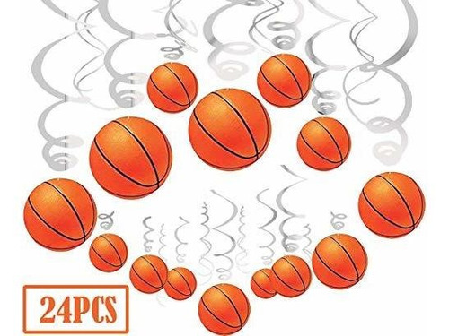 Boquillas Colgantes Para Fiestas De Baloncesto De 24 Ct Para