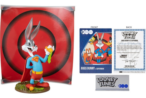 Figura Bugs Bunny Superman Looney Tunes Ed Limitada Certific