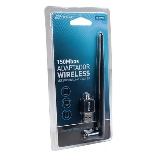 Imagen 2 de 5 de Antena Wifi Usb Adaptador Placa De Red Internet Noga Ng-uw02