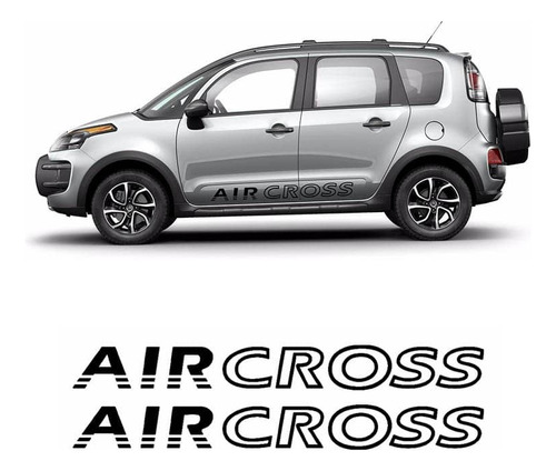 Faixa Lateral Air Cross Até 2015 Adesivo Preto Citroen