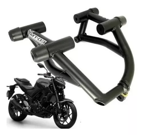 STUNT CAGE MT03 - PRETO FOSCO - BRASIL MOTO STORE