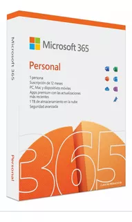 Microsoft Office 365 Personal 1 Año 1 Usuario