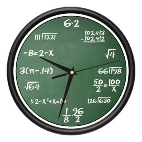 Clase De Matemáticas Reloj De Pared Matemáticas Teacher