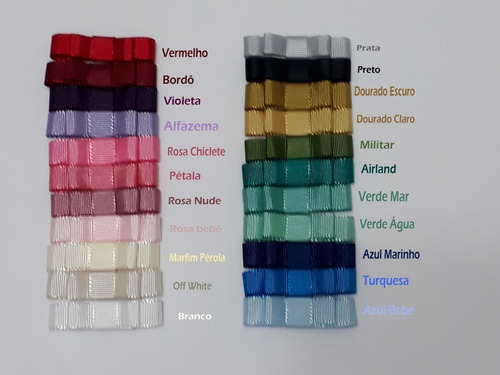 25 Laços Duplo Gorgurão Nº3 15mm Convites Enfeites