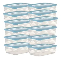 Comprar 12 Hermeticos Taper Contenedor 400 Cc 14x10x5 Cm Set Pastel