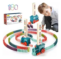 Comprar Juego Para Niños Tren Dominó Vehículos De Juguete 180 Piezas