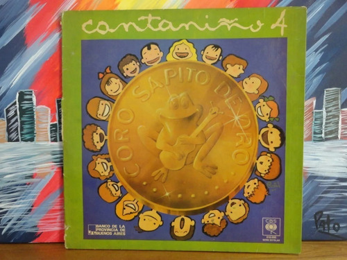 Vinilo Lp Disco Cantaniño 4 - Coro Sapito De Oro 1980 - Zwt