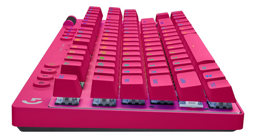 Teclado Mecánico Logitech G Pro X Tkl Lightspeed Magenta Idioma Inglés US