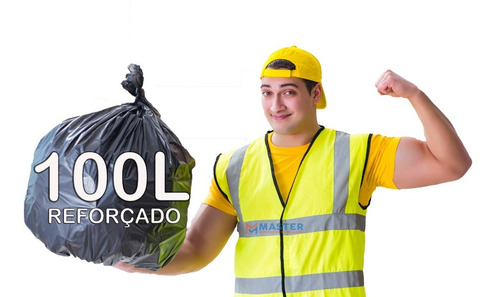 Imagem 3 de 5 de Saco De Lixo 100 Litros Intermediário 100 Unidades