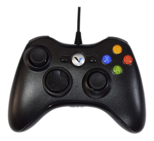 Control Alámbrico Negro Compatible Con  Xbox 360 :: Vz