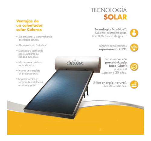 Calentador Solar De Panel 240l Calorex