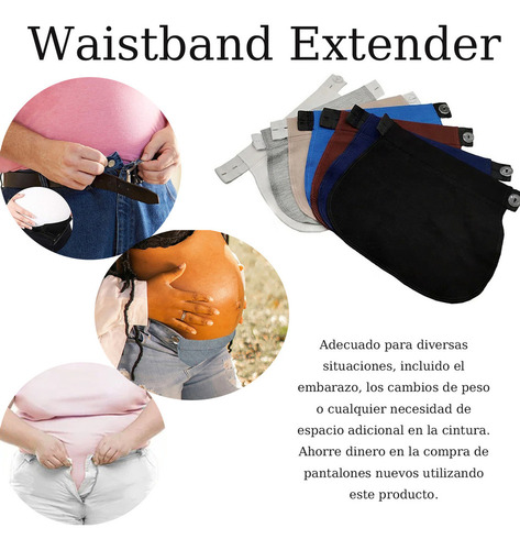 Wj- Pantalone Maternidad Extensor Cintura Ajustable Con