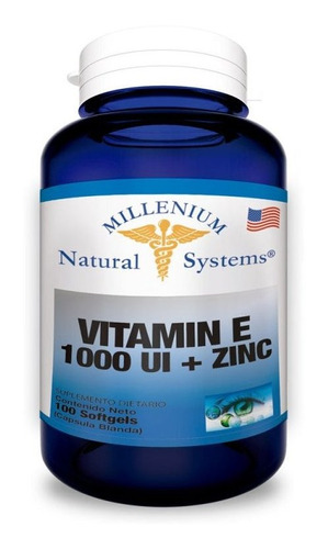 Vitamina E 1000 I.u.+ Zinc X 100 S - Unidad a $1050