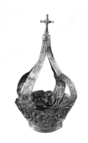 Coroa Em Prata De Lei, 15cm - Brasil, Século Xviii