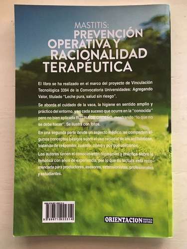 Mastitis: Prevencion Operativa Y Racionalidad Terapeutica