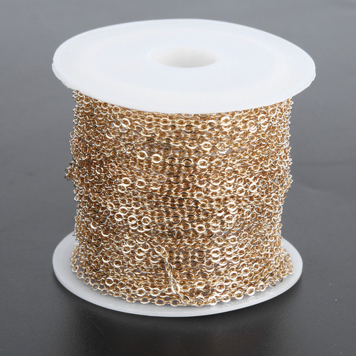 Accesorios De Joyería Diy Carrete De Cadena Plana O