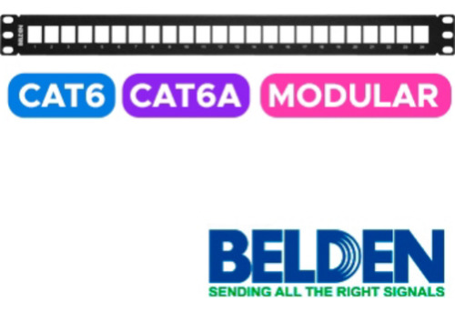 Patch Panel Modular Cat6/cat6a Belden Ax103114 / Interior /