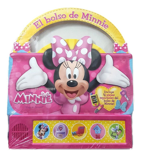 Imagen 1 de 6 de El Bolso De Minnie Libro Con Sonido Original Disney