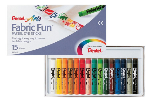 Gis Pastel Para Tela Caja Con 15 Piezas Pentel