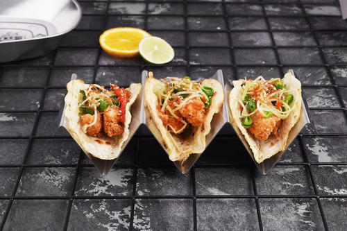 Imagen 6 de 7 de Soportes Para Tacos De Acero Inoxidable, 4 Unidades