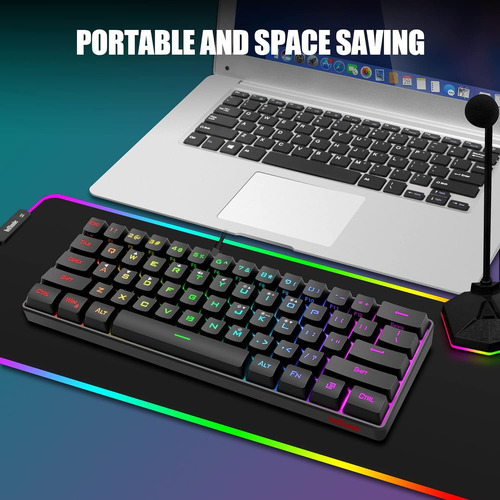 Teclado De Juegos Y Mouse Redthunder 60%