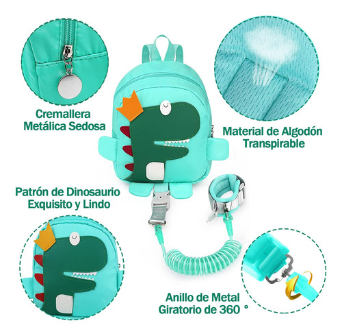 Mochila Para Niños, Mochila Con Arnés De Anti-pérdida, 2 En