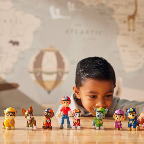 Paw Patrol Jungle Pups Set 8 Figuras Chase Marshall Rocky
