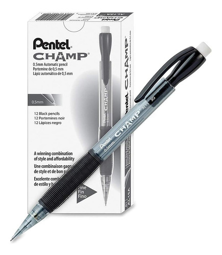 Lápiz Pentel Champ, Lápiz Automático, Tamaño De Plomo De 0,5