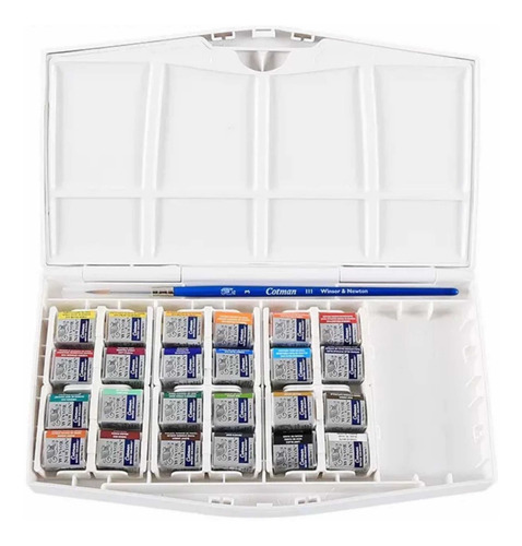 Imagen 6 de 7 de Estuche Acuarelas, Cotman, Plus 376 Con 24 1/2 Pastillas
