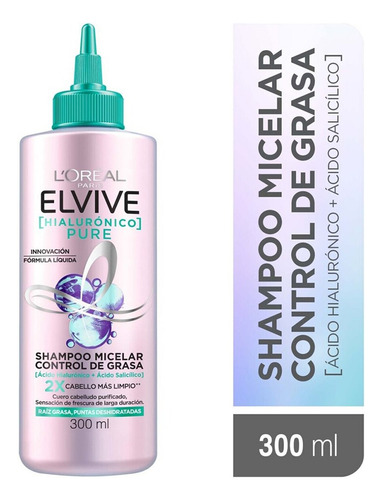 Shampoo L'oréal Paris Elvive Pure Micelar 300ml