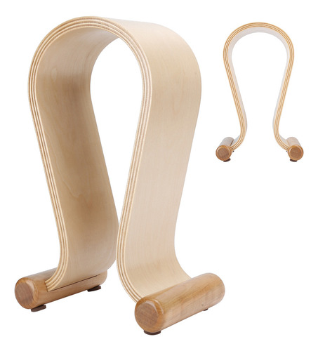 Soporte Para Auriculares En Forma De U, Color Abedul, Madera