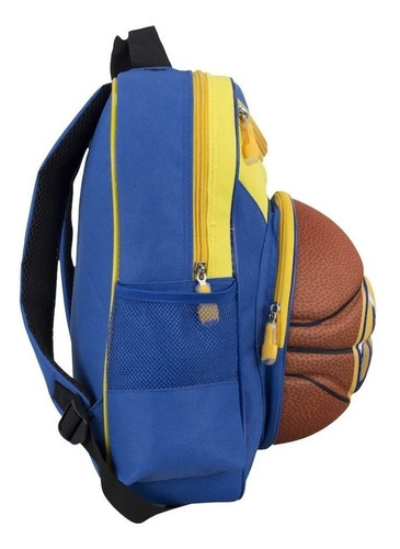 Mochila Infantil 3d Nba Basquete Golden State Warriors Top Cor Azul