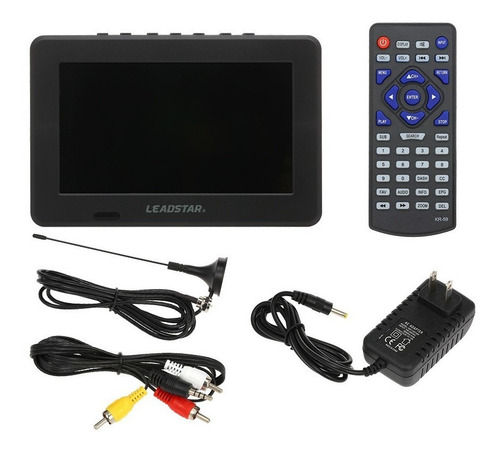 Imagen 1 de 6 de Leadstar Mini Televisor Analógico Digital Atsc De 7 Pulgadas