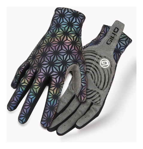 Guantes Giyo Luminosos Reflectivos Gel Ruta Mtb Bici