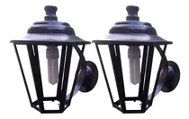 Comprar Pack X 2 Farol Colonial De Pared De Chapa Exterior 1028