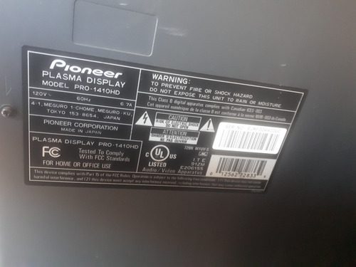 Monitor De Plasma Pioneer Elite 60 Pol