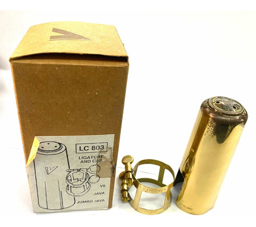 Abraçadeira Sax Tenor C/tampa Vandoren Lc803 Novo Mostruario