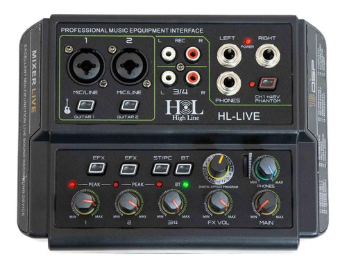 Mezcladora E Interfaz De Audio Hl Hight Line Hl-live