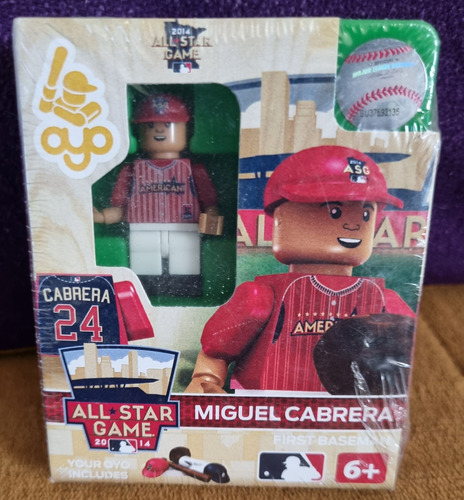 Figura Beisbol Miguel Cabrera Mlb Tigres Detroit All Star (Usado)