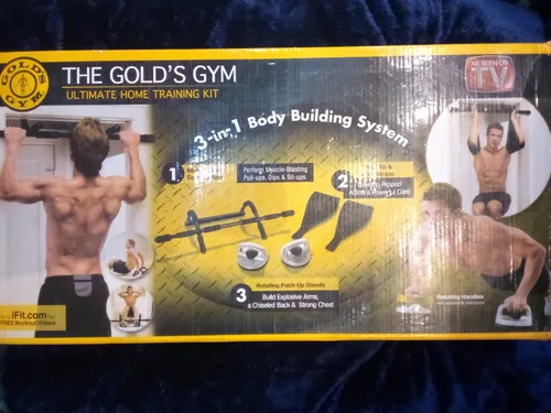 Barra de ejercicio semi olímpica Golds Gym