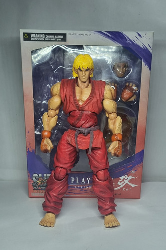 Figura Ken Play Arts Kai, Buen Estado. (Usado)