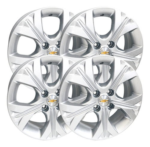 4 Rodas Onix Plus 2022 Prata / Aro 17 + Pneus 195/40/17