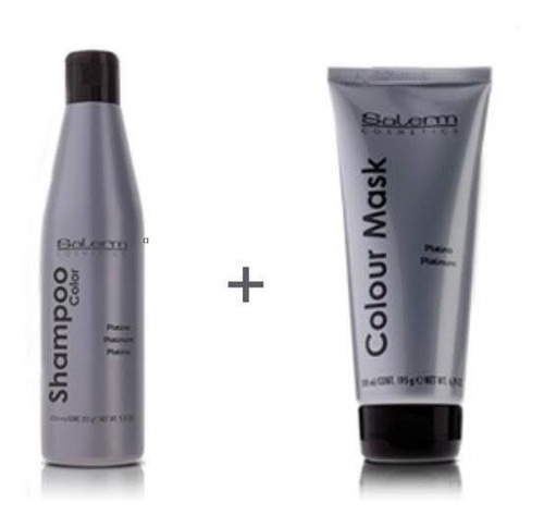 Salerm Shampoo Y Mascarilla Platino 250ml, 200ml Kit